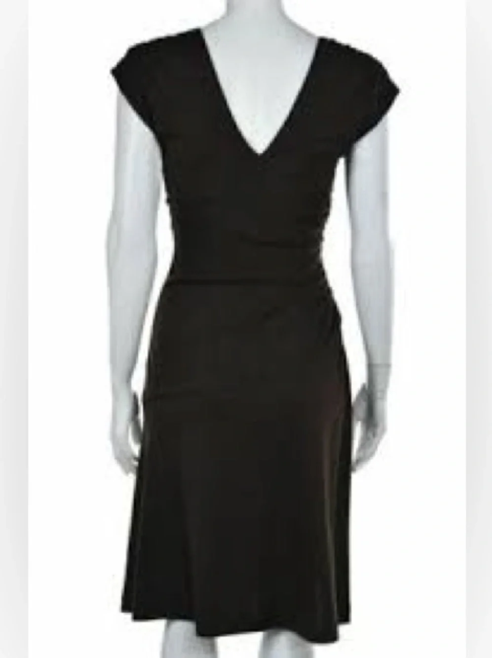 BLACK MIDI DRESS - Picture 1 of 4
